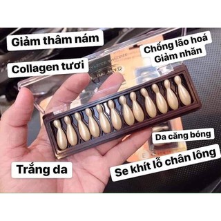 (Vỉ riêng 1v 400mg như hình) COLLAGEN tươi  MULTI VITA CAPSULE AMPOULE
