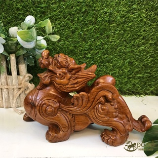 Cặp Tỳ Hưu phong thủy chiêu tài hút lộc gỗ hương đá
