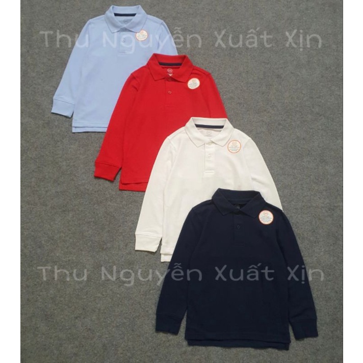 Áo polo dài tay WonderNation cho bé.