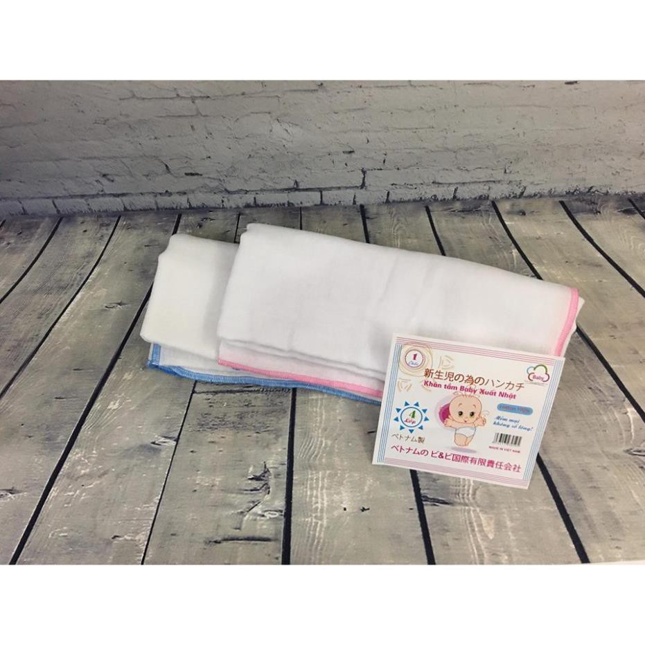 Khăn xô tắm trắng 4 lớp - Khăn tắm xô cho bé