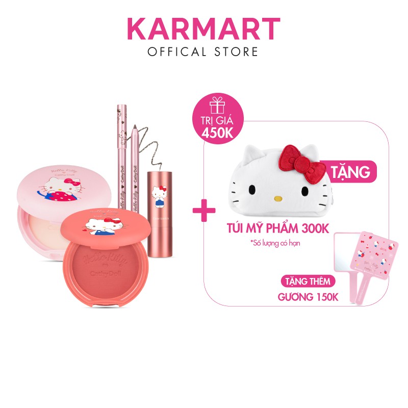 Bộ trang điểm toàn diện Hello Kitty Cathy Doll rạng rỡ | BigBuy360 - bigbuy360.vn