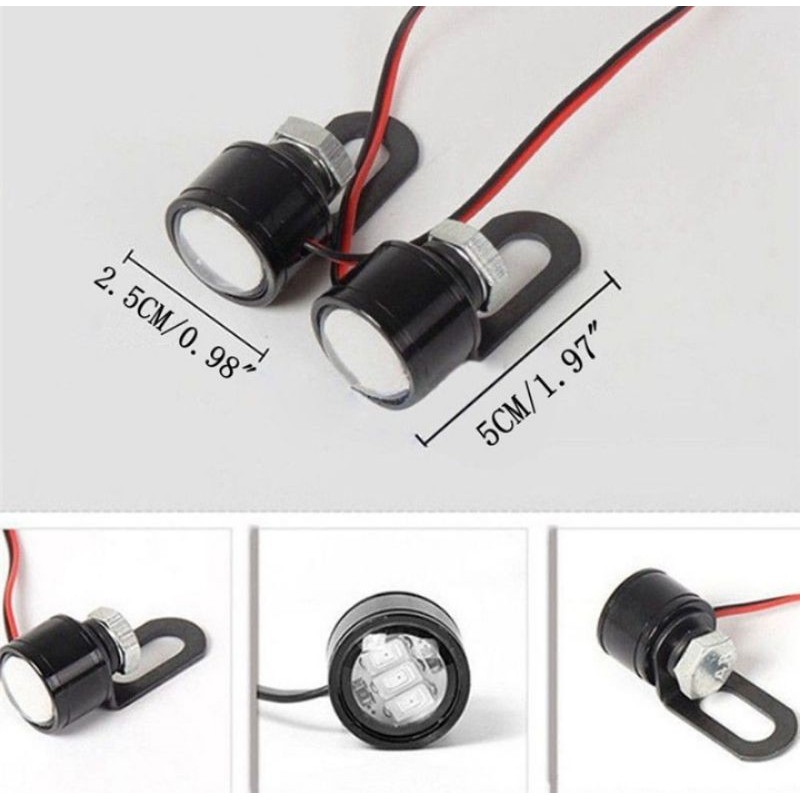BỘ 2 ĐÈN LED ĐÈN TRỢ SÁNG MINI SIÊU SÁNG XE MÁY ÔTÔ LOẠI 1- DC 12V CHẤT LƯỢNG ĐỈNH CAO