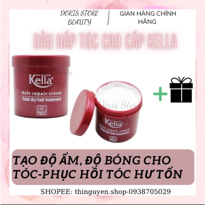 (CHÍNH HÃNG) DẦU HẤP TÓC KELLA MỀM MƯỢT , PHỤC HỒI TÓC HƯ TỔN, MÙI NƯỚC HOA THƠM LÂU