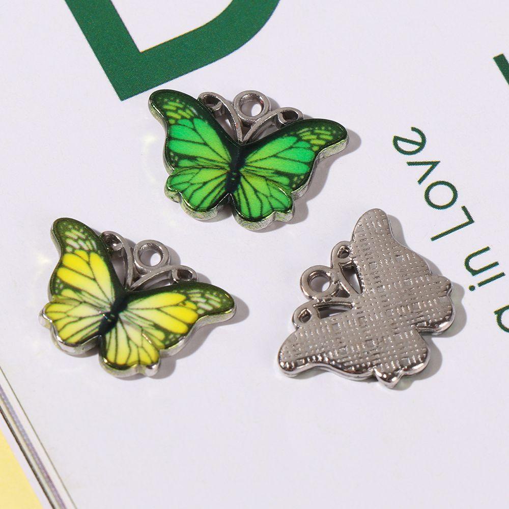 Set 10 Mặt Vòng cổ / Bông Tai Handmade DIY Hình Bướm Độc Đáo