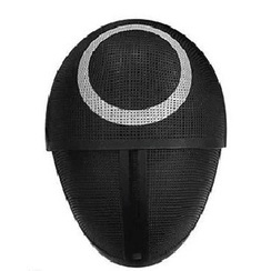 Mực Trò Chơi Tam Giác Vuông Vòng Tròn Cosplay Mặt nạ Nhựa Đỏ Hood Người Mũ Trùm Trang Phục Đạo Cụ