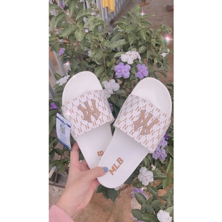 [ Lin Lin Store ] Dép Ny trắng chữ vàng
