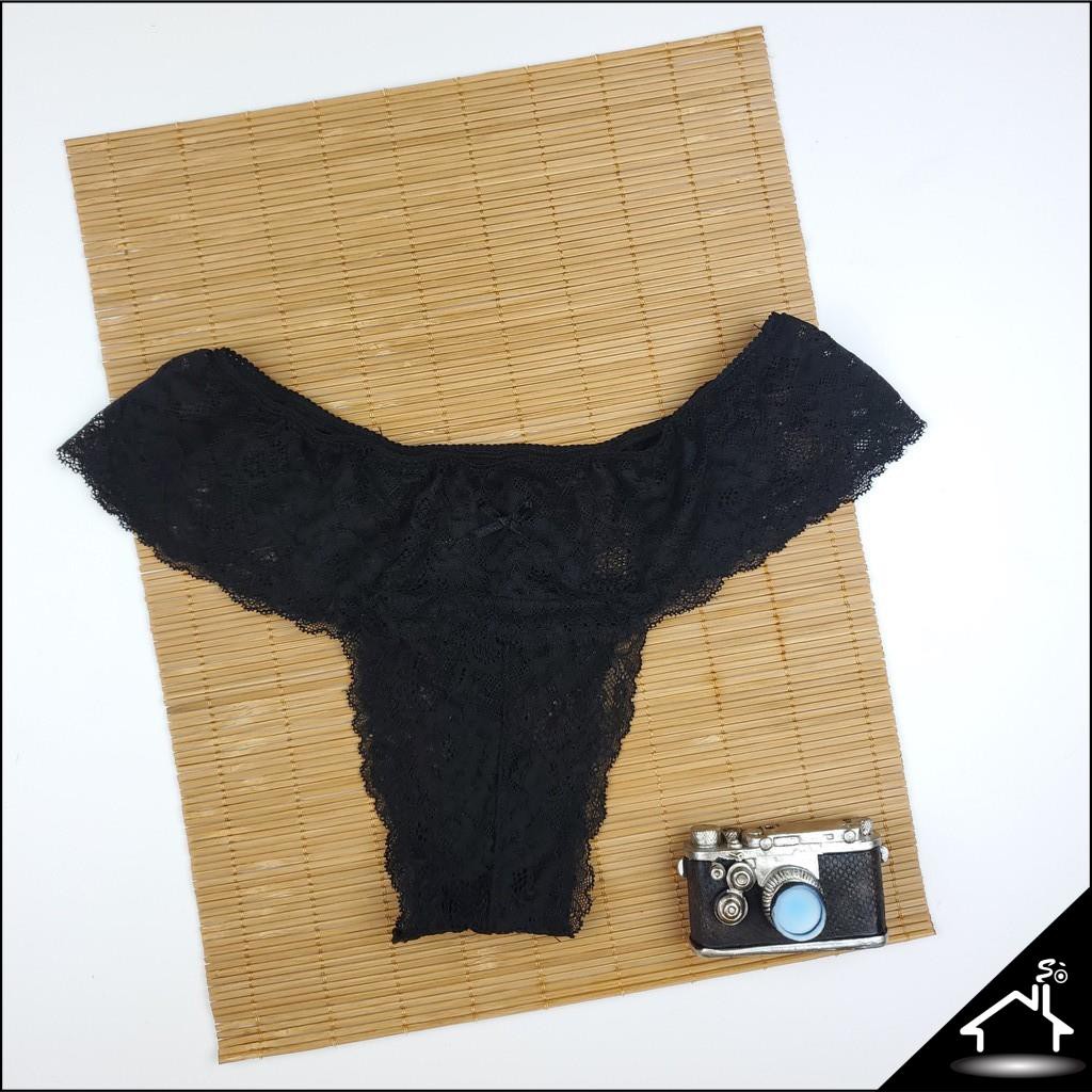 Bộ đồ lót ren không gọng mút vừa gợi cảm màu hoa đen quần công chúa - Nội y sexy by NHÀ SÒ Bralette NS020 | BigBuy360 - bigbuy360.vn