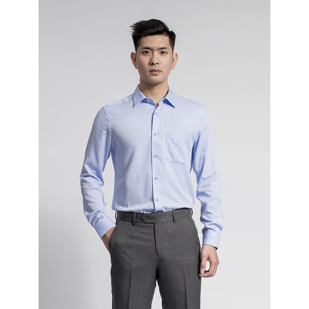 Áo sơ mi nam dài tay ARISTINO- sợi sồi- reguler -