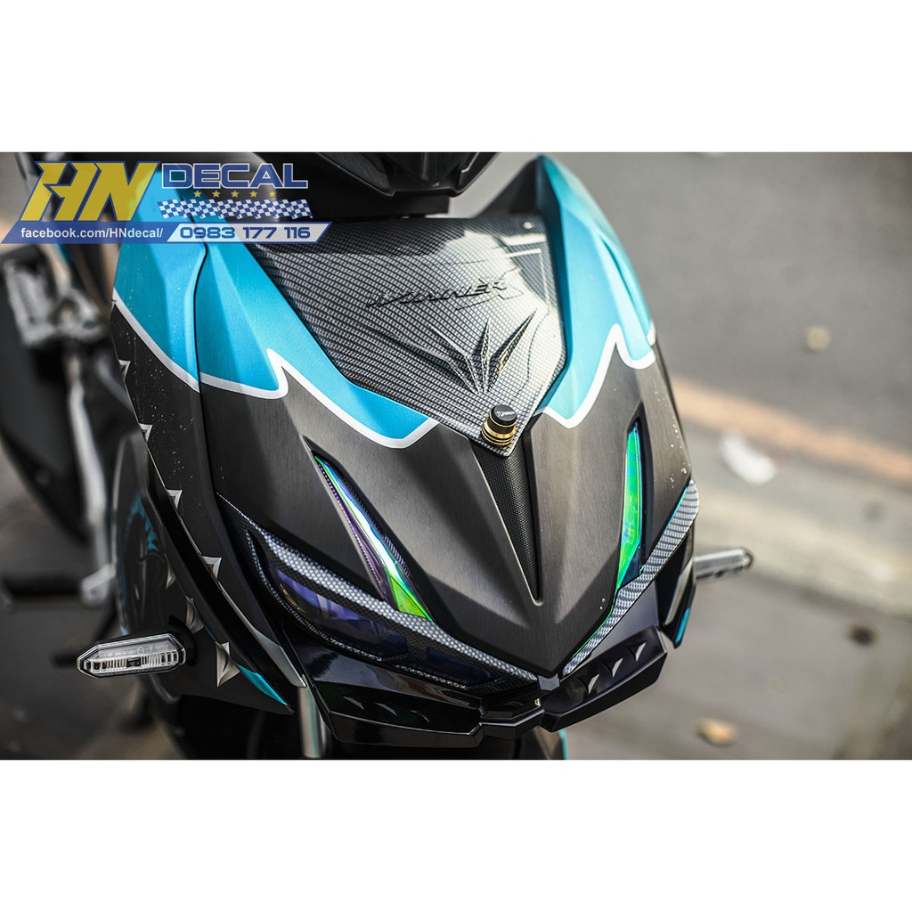 Tem Trùm Winner X Xanh Đen Spartan