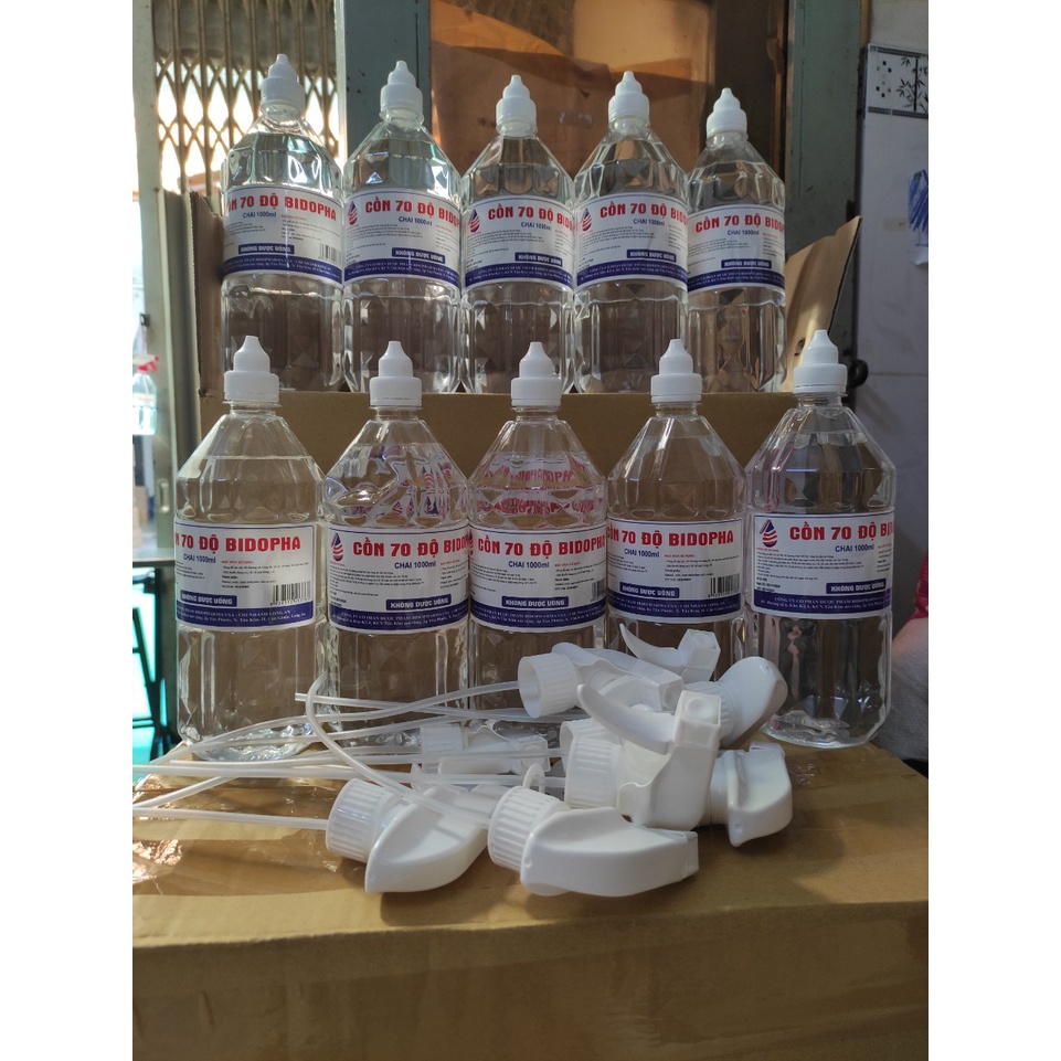 CỒN 70 ĐỘ BIDOPHA - CHAI 1000 ml