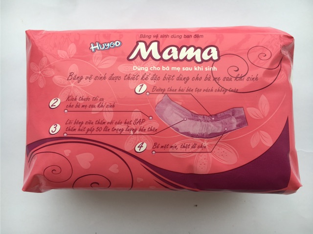 Băng vệ sinh Mama gói 12 miếng, dùng cho mẹ sau sinh