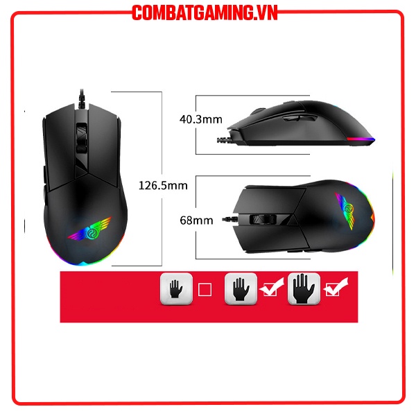 Chuột Newmen Gaming Stron GX5-K RGB
