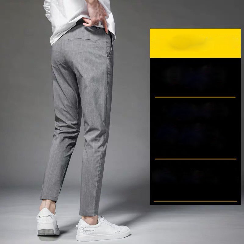 (Ảnh thật) quần tây âu nam cao cấp sọc chạy chuẩn đẹp vải tốt hàng chuẩn | BigBuy360 - bigbuy360.vn