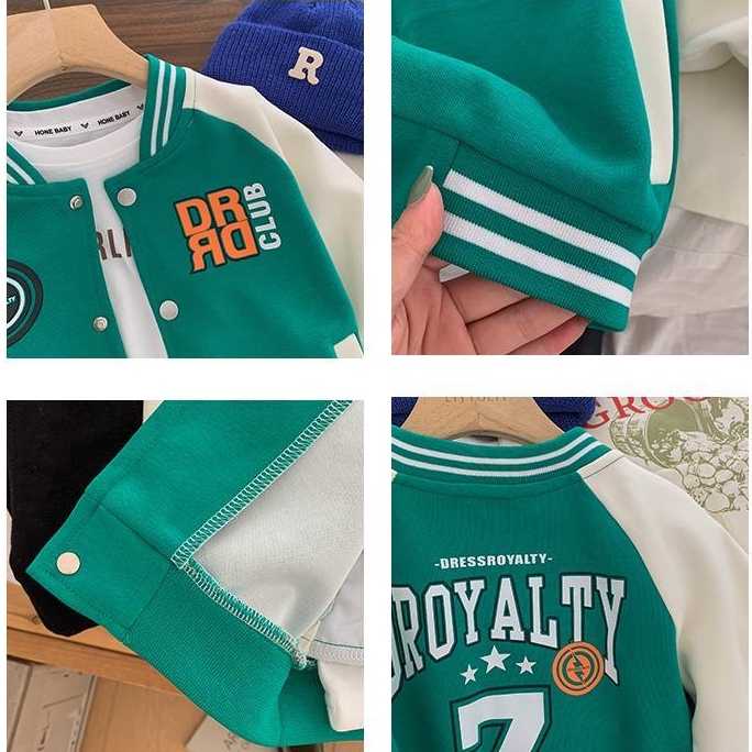 Áo Khoác Bóng Chày Phong Cách Hàn Quốc Thời Trang Mùa Thu 2022 Dành Cho Bé Trai