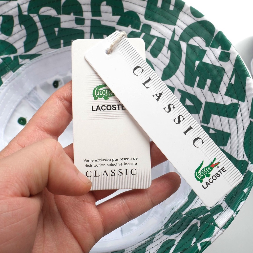 Mũ Bucket La.cos.te Chất Vải Kaki Cao Cấp, Hàng VNXK