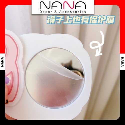 Móc Khóa Kèm Gương Kiểu Dáng Siêu Kute