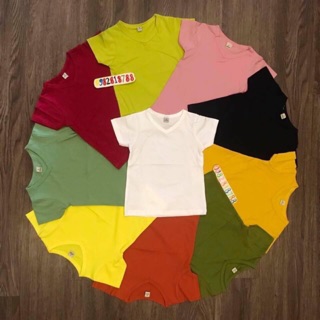 Áo bé trai cổ tim 100% cotton 4 chiều cho bé từ 6kg - 22kg