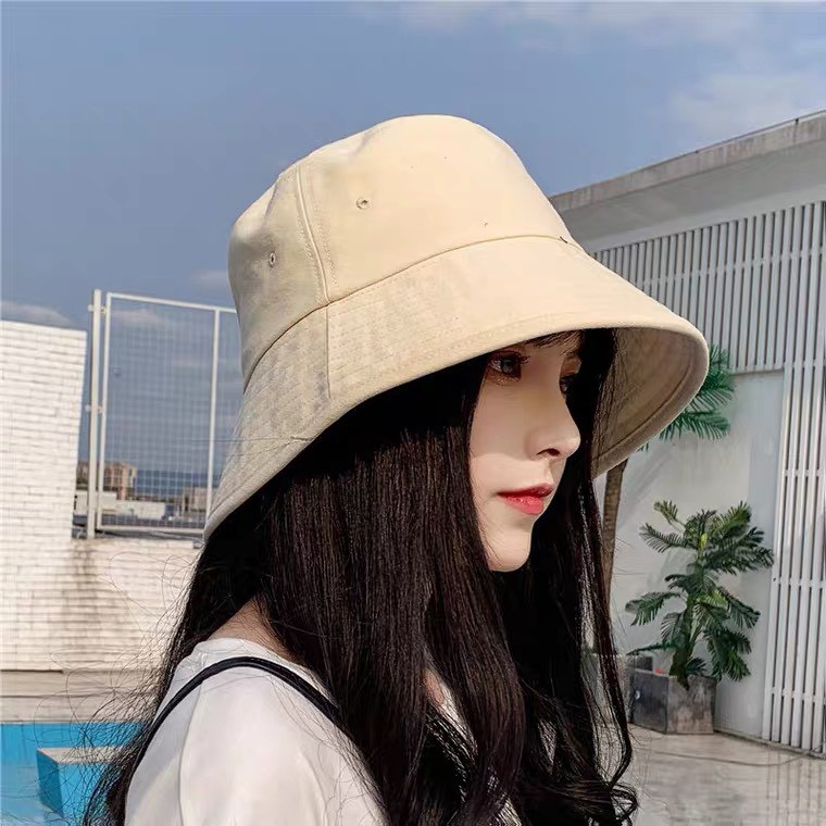 Mũ bucket cao cấp mẫu trơn Bason P3-D1