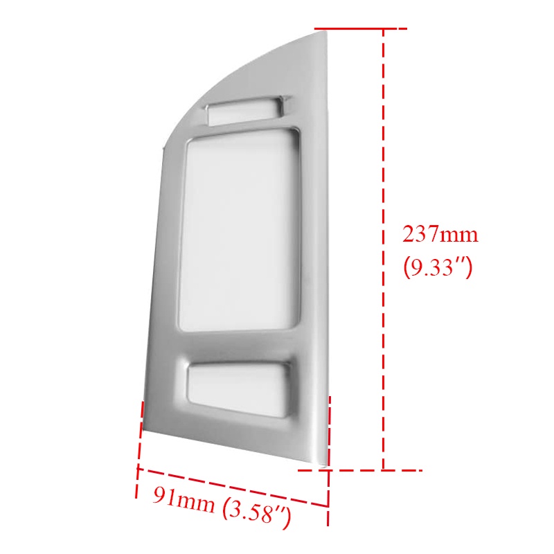 Khung Viền Máy Điều Hòa Xe Hơi Mitsubishi Pajero IV V80 Montero 2008-2020 Bằng Chrome