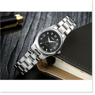 Đồng hồ đôi nary dây thép không gỉ nam nữ mặt kính chống trầy - DH0153