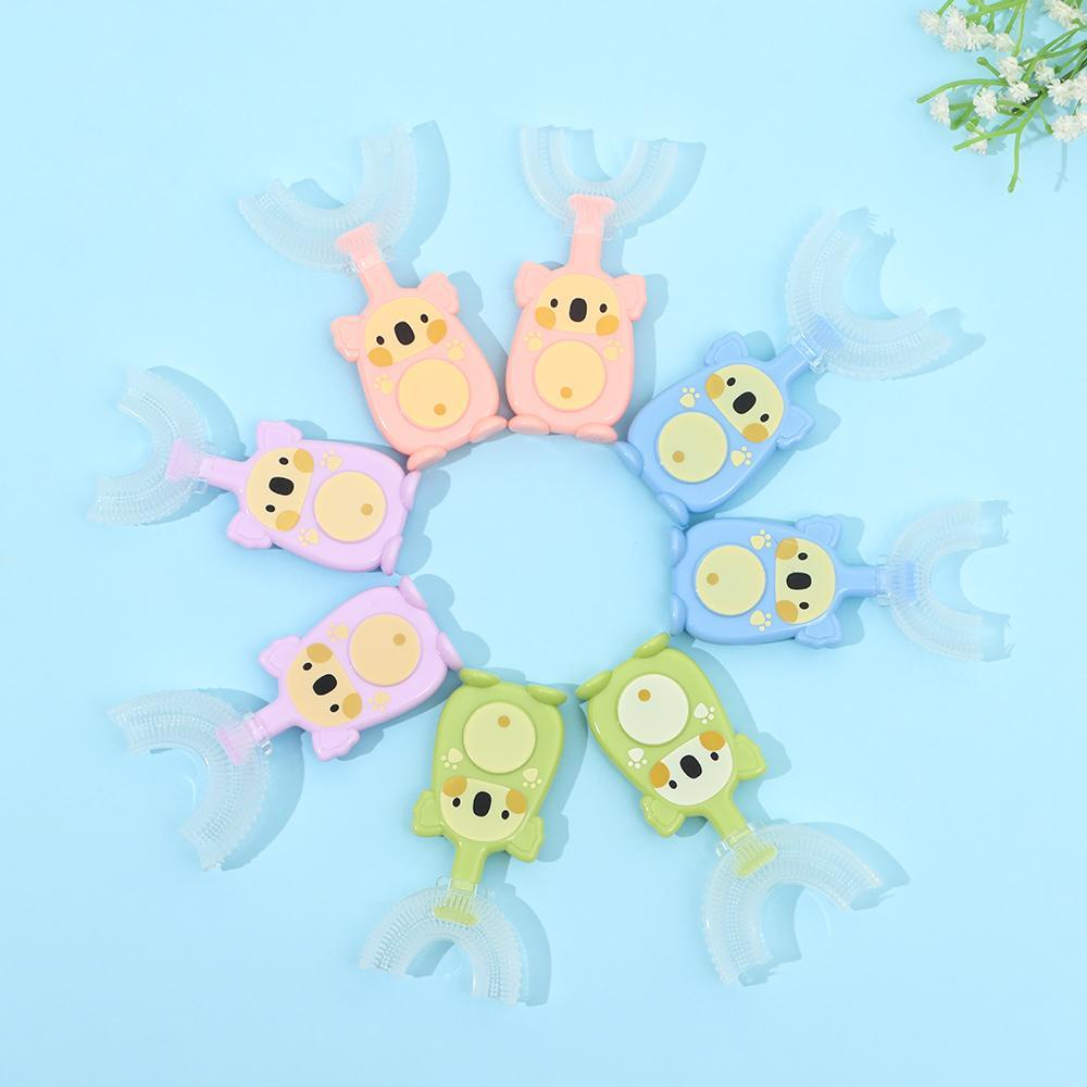 Bàn Chải Đánh Răng Bằng Silicon Mềm Hình Chữ U Cho Bé