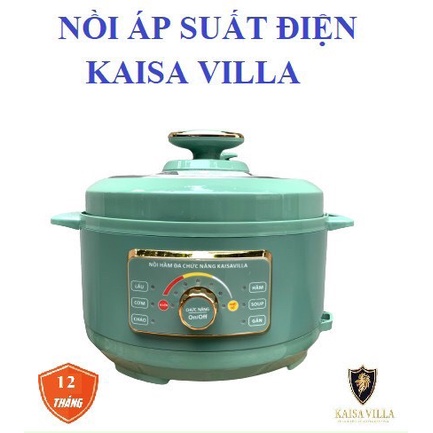 Nồi Áp Suất Điện Đa Năng Chính hãng kaisaivila, Nấu Nướng Đa Dạng, Nấu Lẩu, Nấu Cơm, Hầm, Nấu Soup, Chiên bảo hành 1 năm