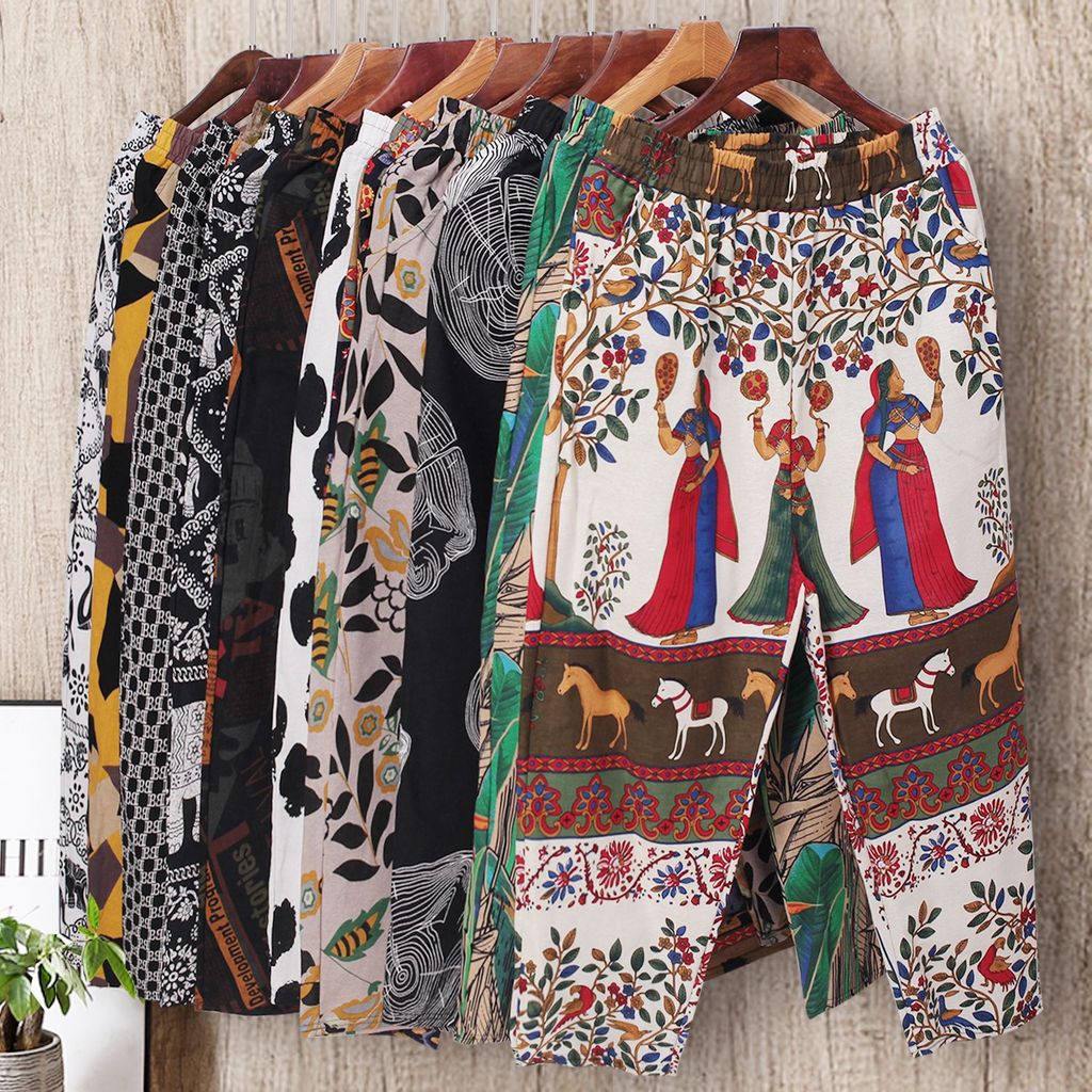 Quần Cotton Ống Rộng Thời Trang Xuân Thu Dành Cho Nữ