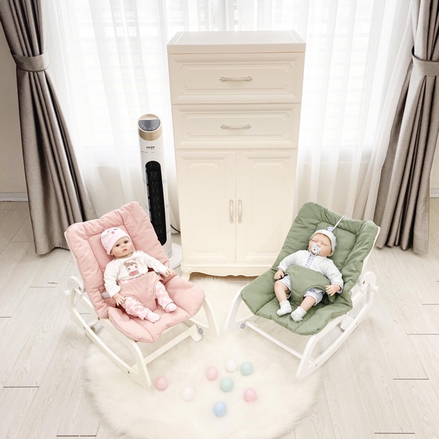 Ghế gỗ bập bênh Pier Rocking Baby Chair