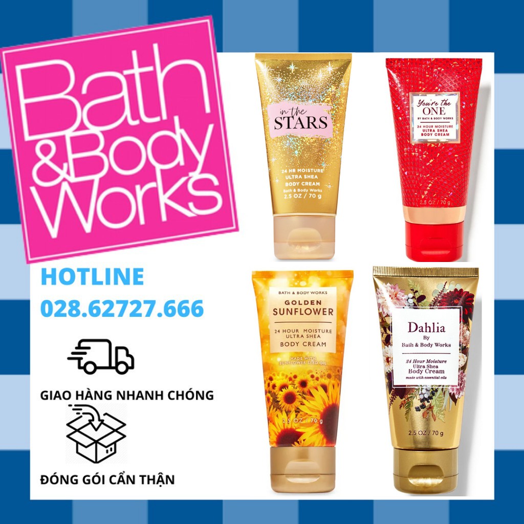 [Đủ Mùi] Kem Dưỡng Thể Bath And Body Works Body Cream (70g)