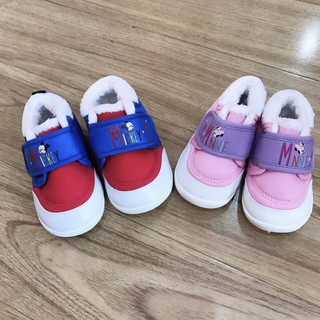 Giày Mickey/Minie lót lông ấm áp cho bé trai/bé gái