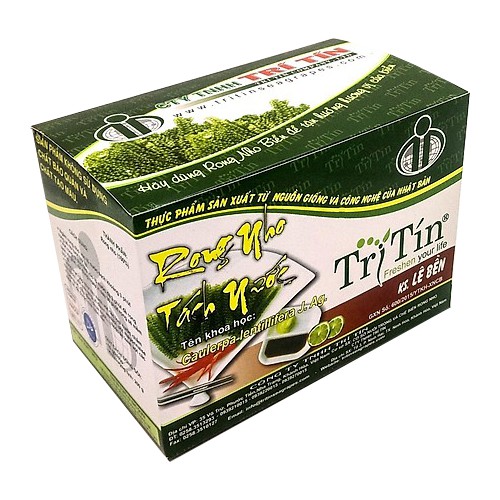 [ RẺ VÔ ĐỊCH] Rong Nho Tách Nước Trí Tín_ Rong Nho Khô ( Nha Trang - Khánh Hòa) - Hộp 200g -10 gói - công nghệ Nhật Bản