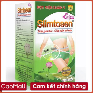 [CaoMALL] - Viên uống giảm cân SLIMTOSEN EXTRA Học Viện Quân Y (100 viên)