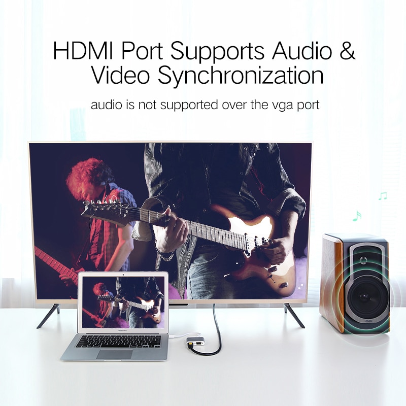 Ugreen Cáp Chuyển Đổi Mini Display Port Sang HD &amp; VGA Thunderbolt 2 Cho MacBook Surface Pro 4
