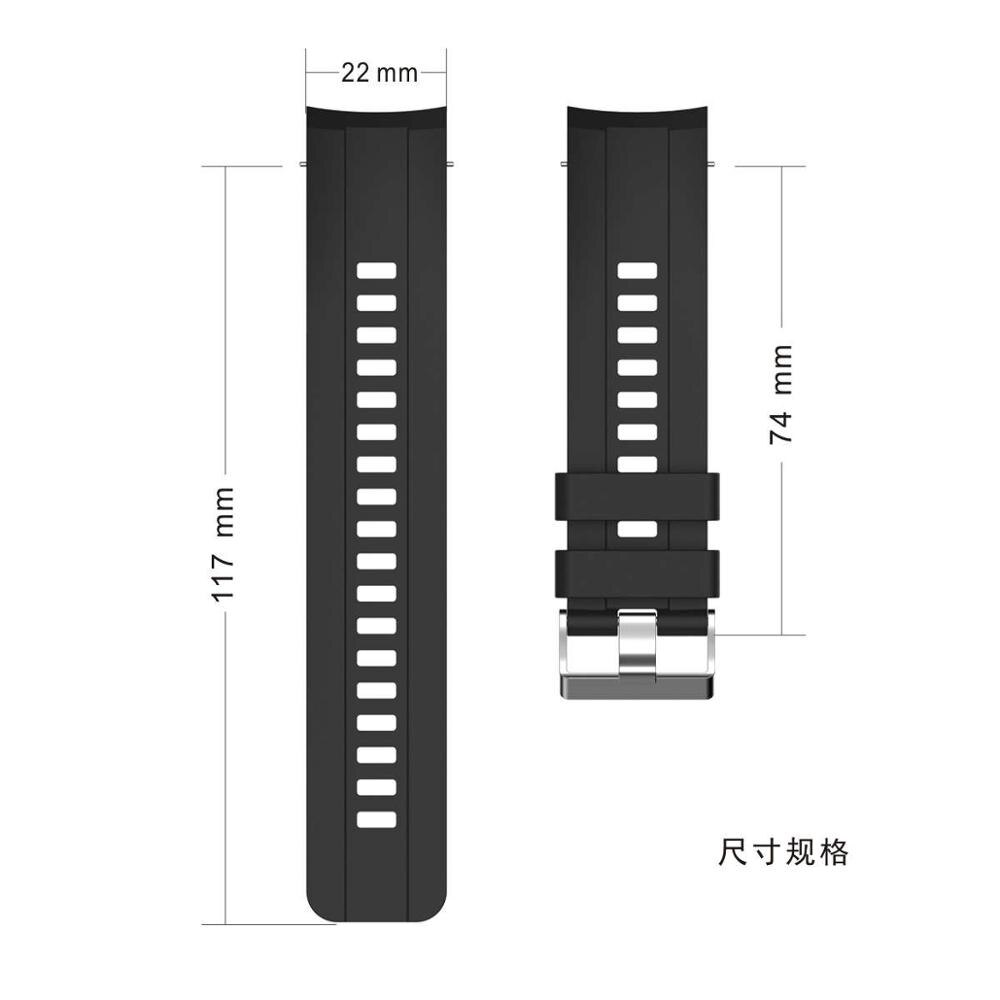Dây Silicone Thay Thế Cho Đồng Hồ Thông Minh Huawei Honor Gs Pro 22mm