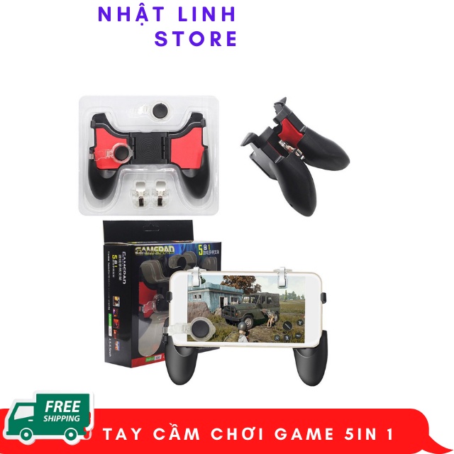 Tay Cầm Chơi Game, Tay Cầm Chơi Game Điện Thoại 5 trong 1