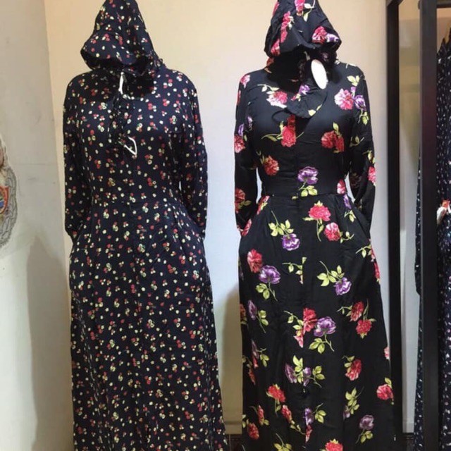 Áo choàng dài toàn thân chất lanh 2 lớp