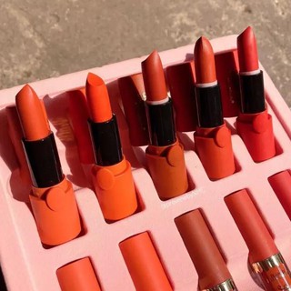 Combo 2 son đào Kiss Beauty 2in1 Peach LIPSTICK + LIPGLOSS (1 son kem + 1 son thỏi )