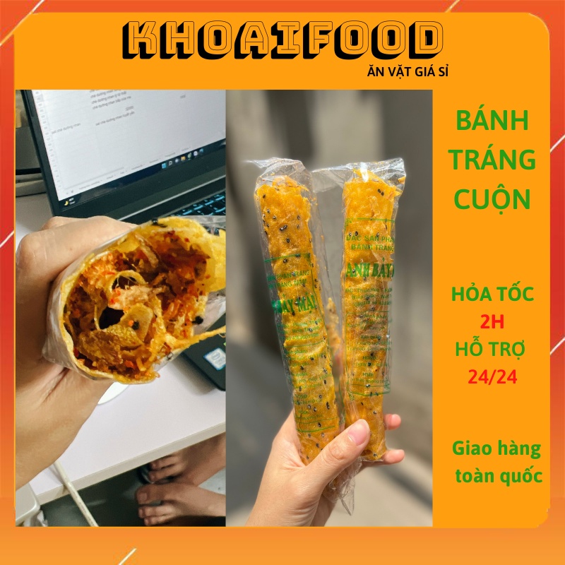 Bánh tráng cuộn Bảy Mập vị mắm ruốc chuẩn vị Sài Gòn