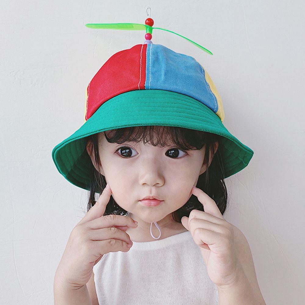 CACTU Mũ Bucket Che Nắng Màu Cầu Vồng Dễ Thương Thời Trang Mùa Hè Cho Bé