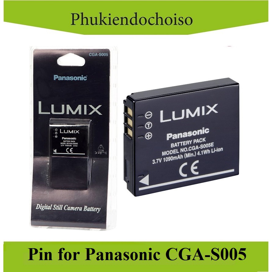 Pin thay thế pin máy ảnh for Panasonic CGA-S005, Hàng nhập khẩu