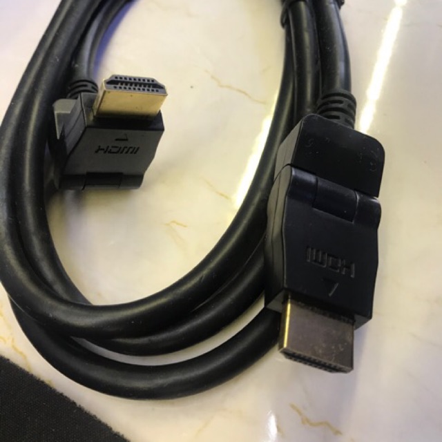 Dây HDMI đầu jack bẻ góc vuông đa năng