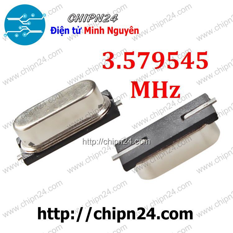 [3 CON] Thạch anh Dán 3.579545M 49SMD (3.579545MHz 3.579545)