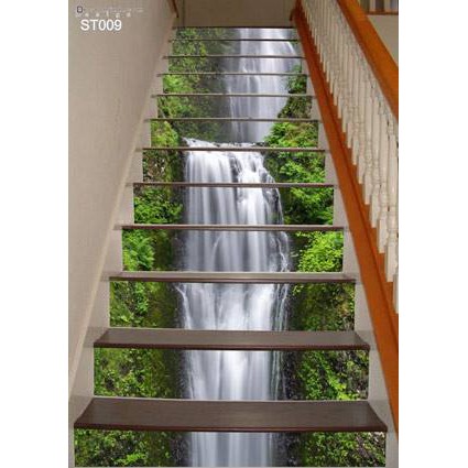 Bộ 10 Miếng Decal Trang Trí Cầu Thang 3D