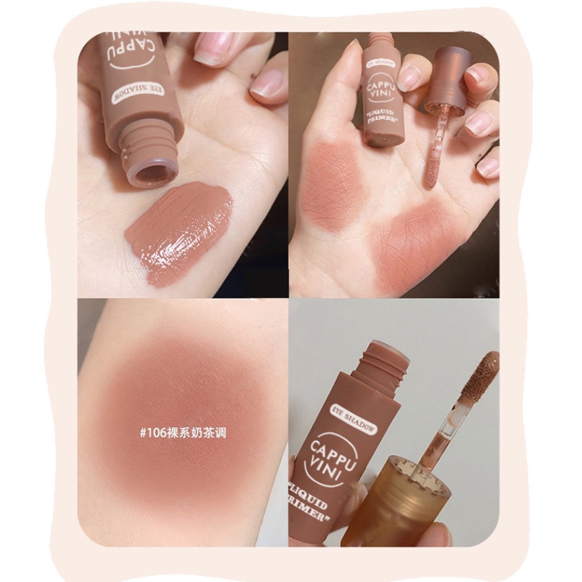 [Hàng mới về] Phấn mắt dạng lỏng CAPUVINI màu nhung mịn hai công dụng cho trang điểm