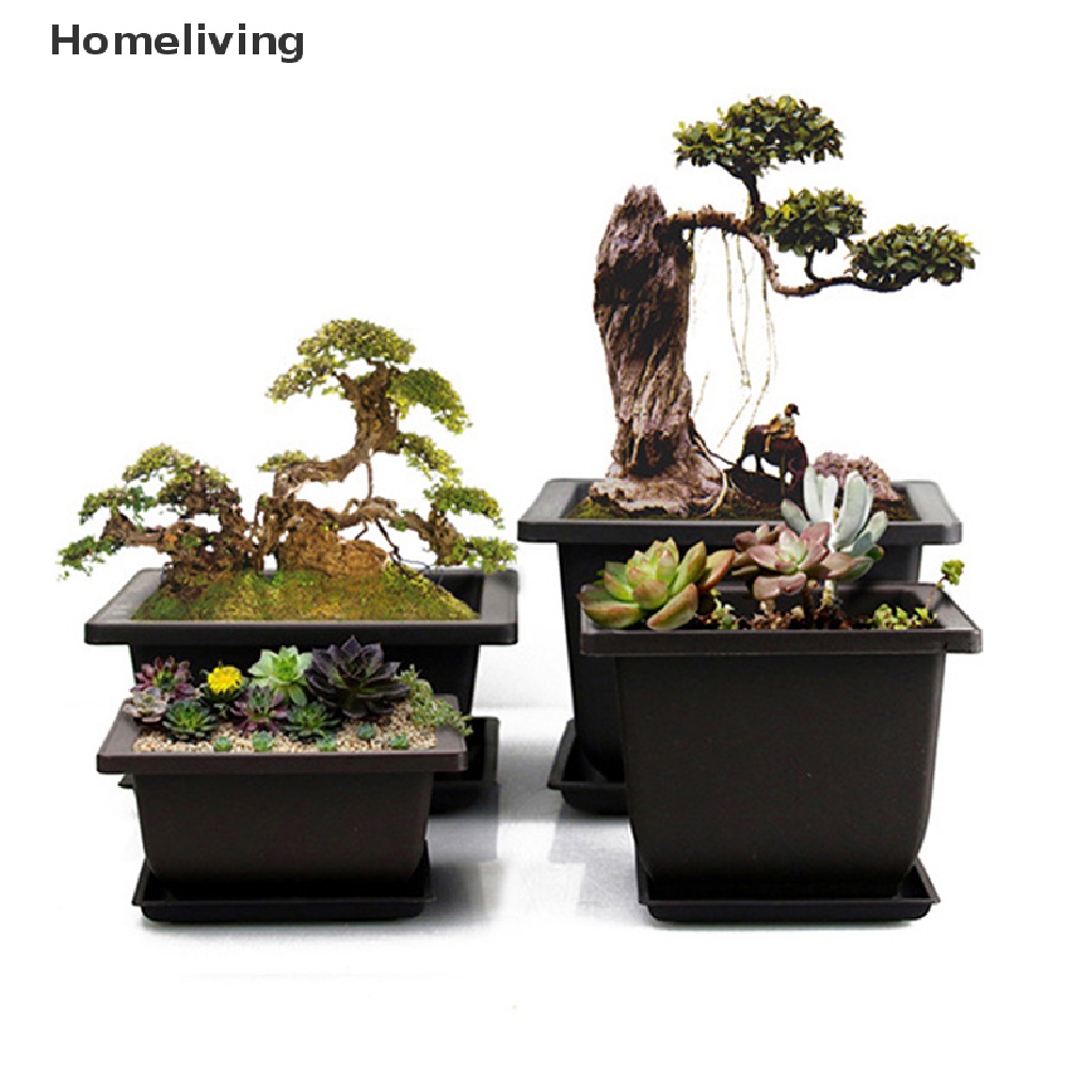 Chậu Trồng Cây Bằng Nhựa Tiện Dụng Cho Sân Vườn / Ban Công