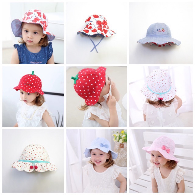 Mũ vành xuất Hàn cho bé 6-36m