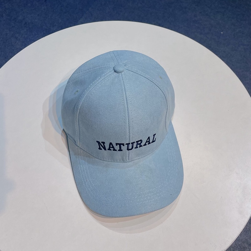 Mũ Lưỡi Trai  Cao Cấp Thêu Chữ Natural 399 Phong Cách Ulzzang Form