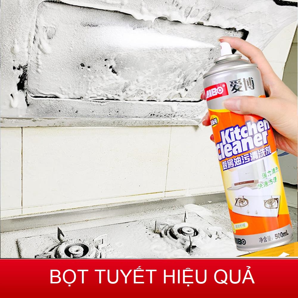 Tẩy rửa Nhà bếp dạng Bình xịt bọt tuyết chuyên tẩy rửa bẩn Dầu mỡ 500ml