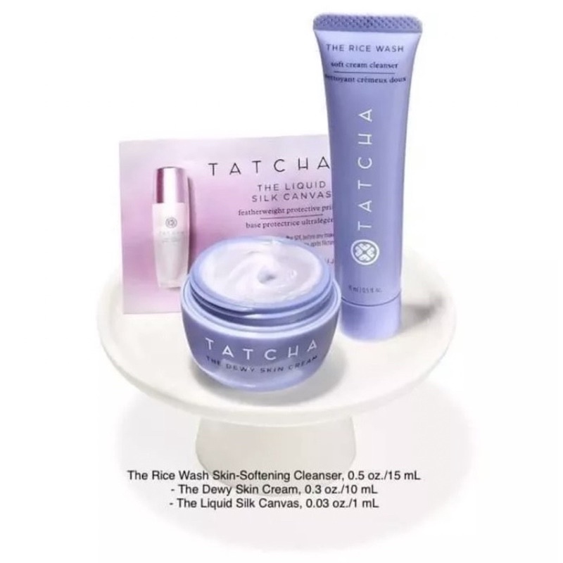Set kem dưỡng & sữa rửa mặt mini Tatcha x Sephora