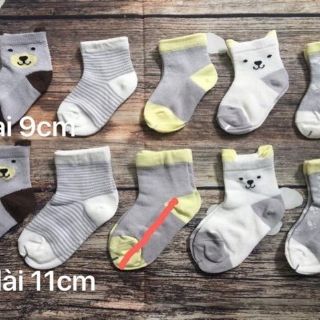 Set 5 đôi tất lưới cổ cao cho bé
